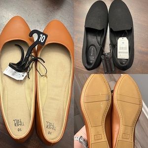 Time and Tru Women’s Flats and Black Memory Foam Shoes